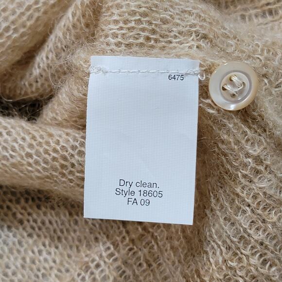 J Crew Womens Size Small Mohair Wool Cardigan Sweater Open Knit V Neck Classic - Picture 4 of 6